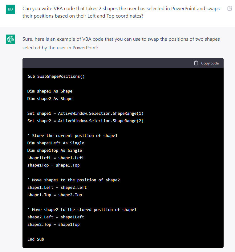 ChatGPT - Shape Swap in VBA