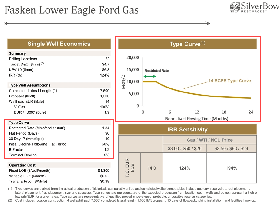 Upstream Oil & Gas - Type Curve Example